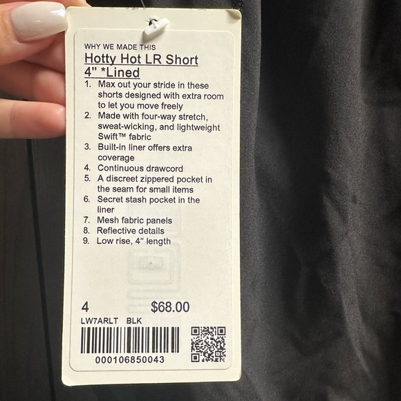 LULULEMON HOTTY HOT LR SHORT - Picture 3 of 3